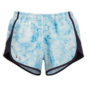 Under Armour Women’s Running Shorts Blue Tie Dye Active Gym Workout Liner Small